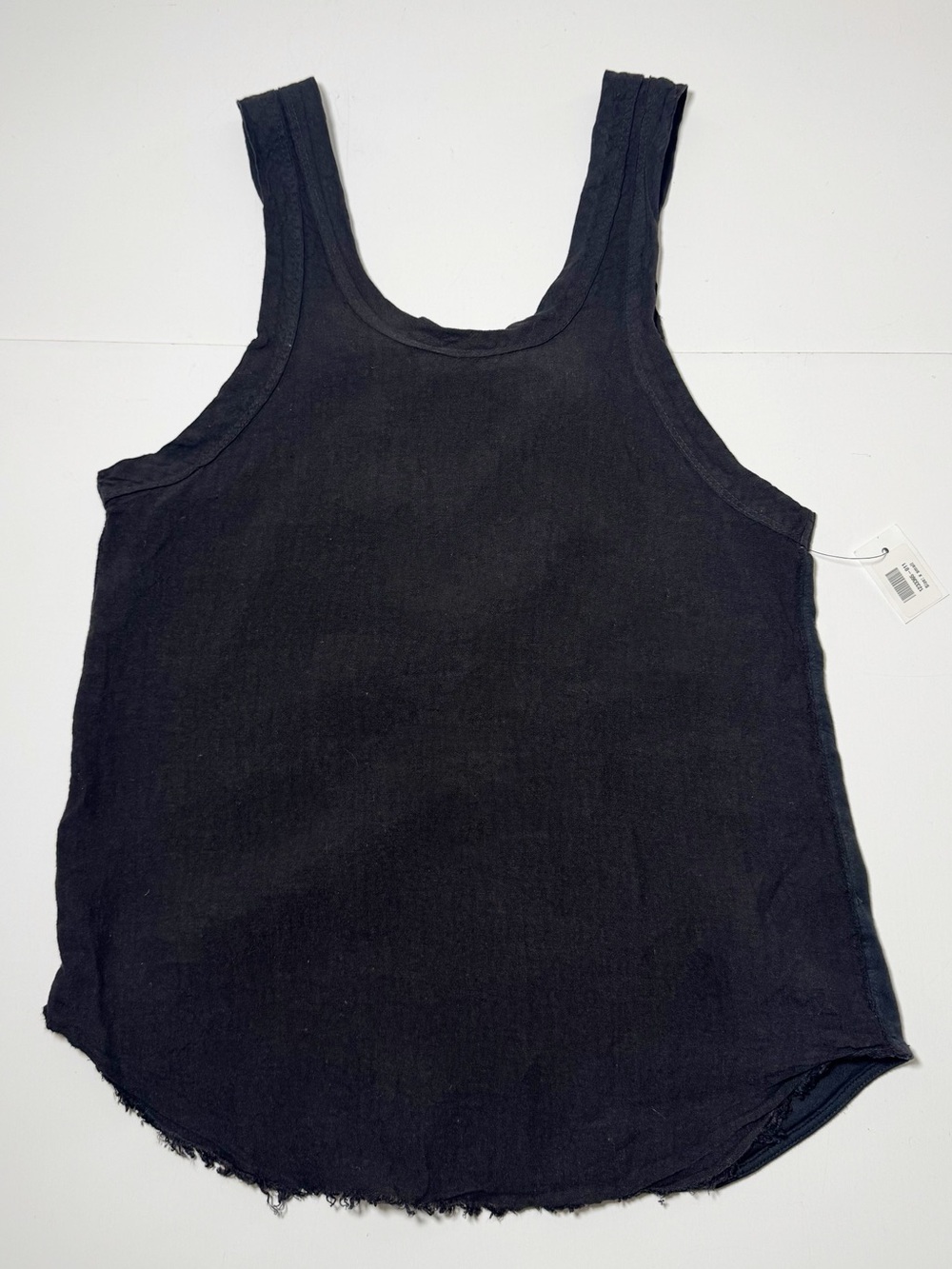 Bassike Jersey Linen Tie Back Top - Picture 3 of 9